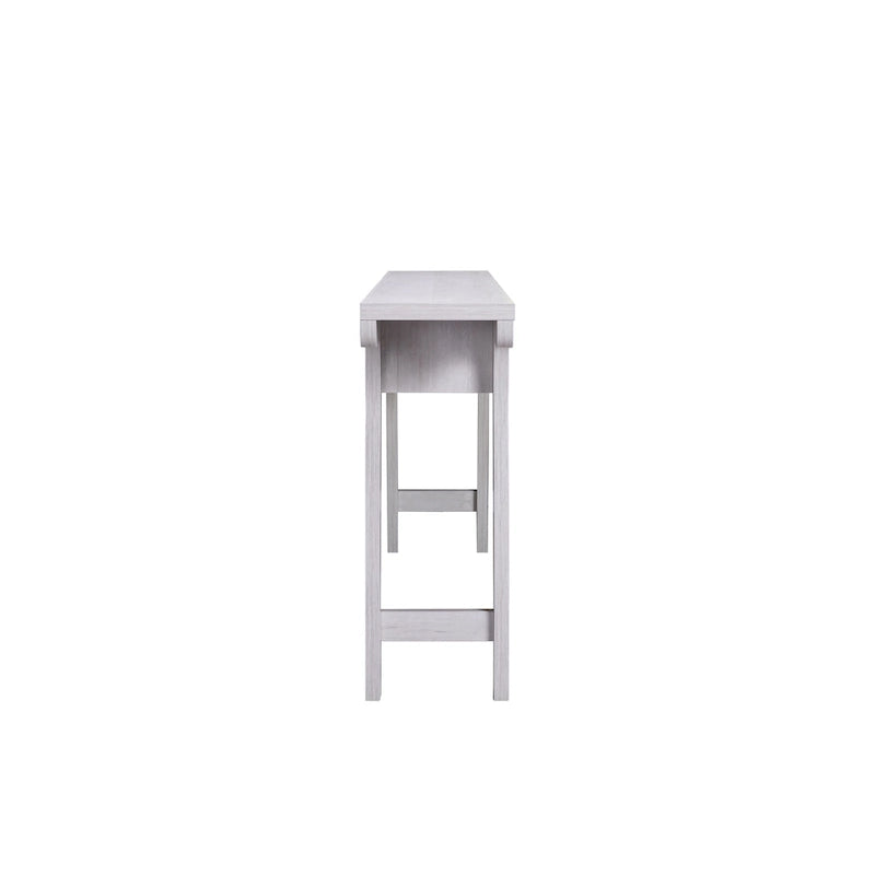 Table console Jessica en chêne blanc contemporain de 178 cm avec 2 tiroirs par Furniture of America