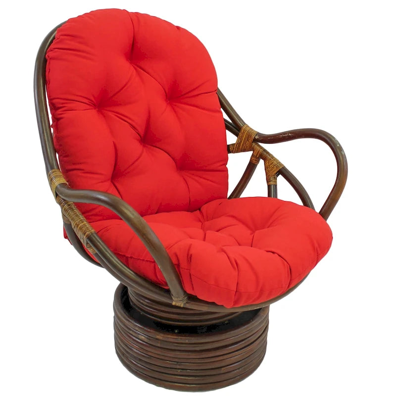 Coussin de dossier/d'assise de fauteuil à bascule en sergé d'intérieur de 48 po sur 24 po (coussin seulement) - 48 x 24