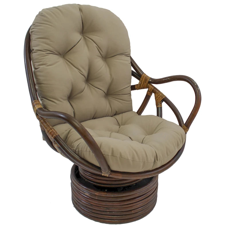 Coussin de dossier/d'assise de fauteuil à bascule en sergé d'intérieur de 48 po sur 24 po (coussin seulement) - 48 x 24