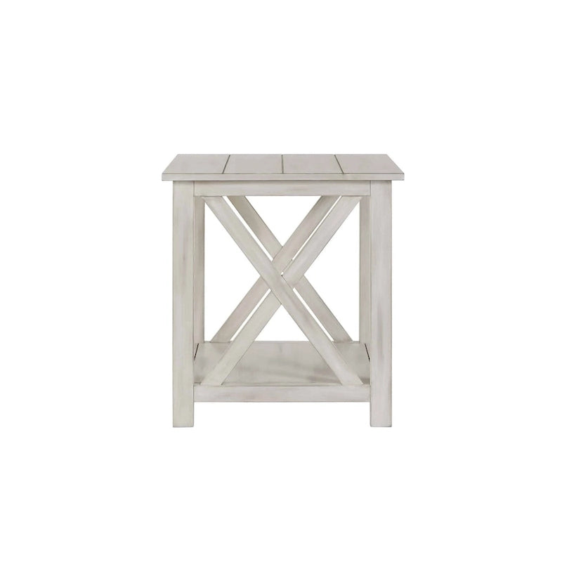 Tavolino in legno bianco antico Jamestown