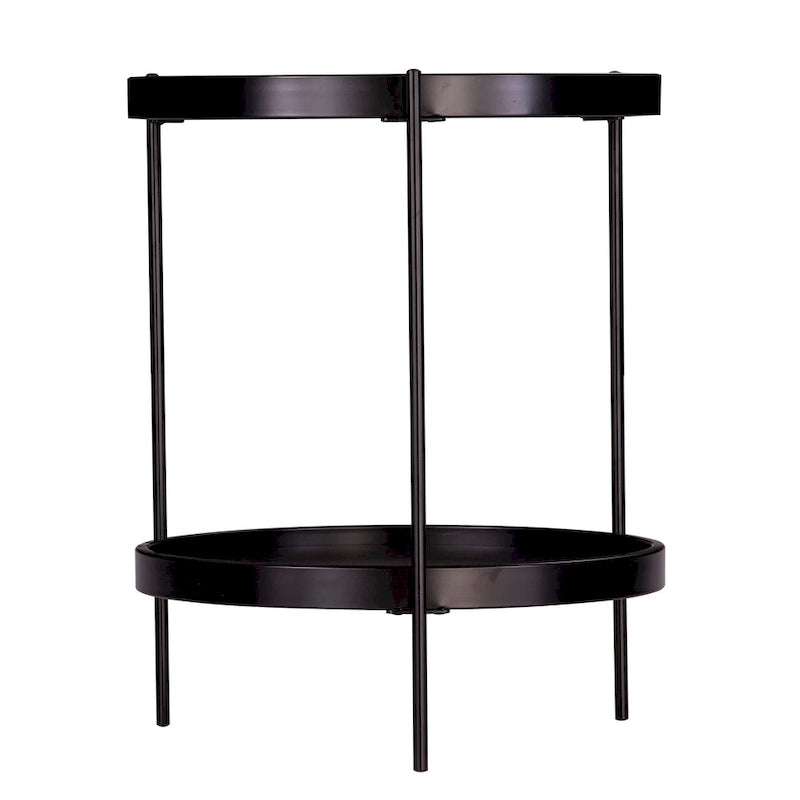 SEI Furniture Vaquero Tavolino Rotondo Moderno con Ripiano in Legno
