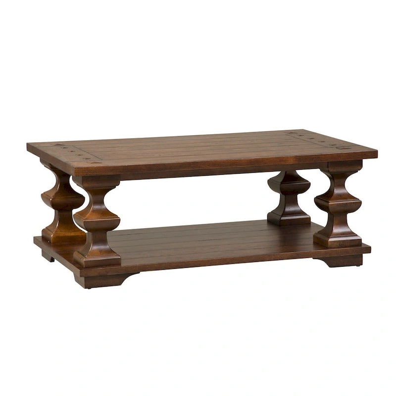 Tavolino da salotto Sedona Kona Brown con ripiano spesso in rovere