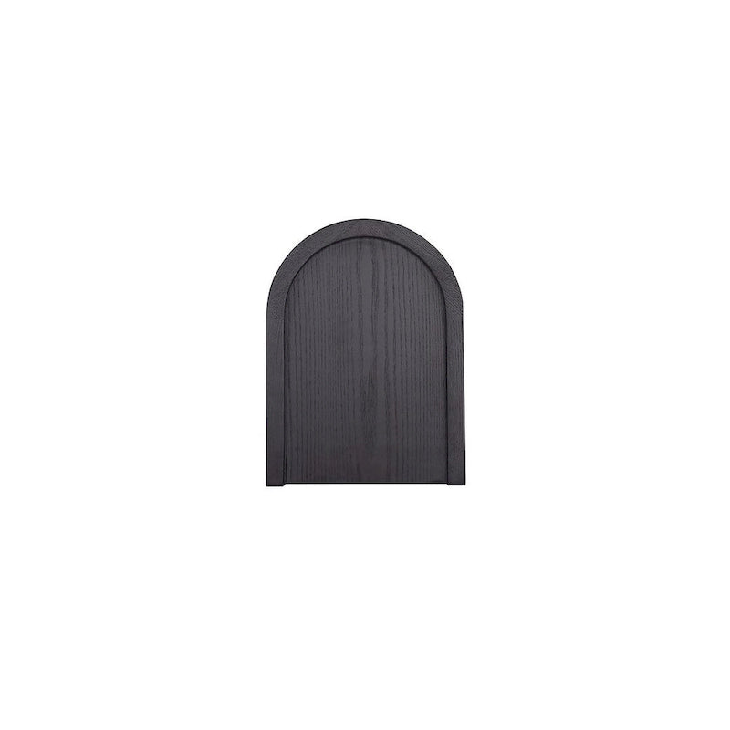 Tavolino Versailles Manhattan Comfort in nero e canna naturale