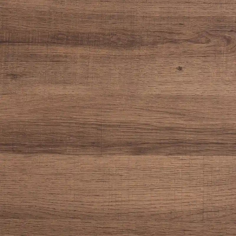 Tavolino da Caffè Industriale Moderno Savion in Legno Finitura Noce e Metallo Nero