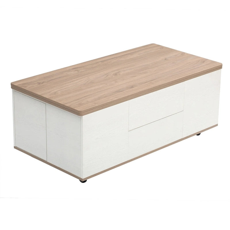 Table basse moderne multifonctionnelle avec plateau relevable Merax