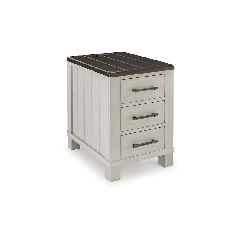 Signature Design by Ashley Darborn Tavolino d'appoggio grigio/marrone - 17,75 L x 24 P x 24 A