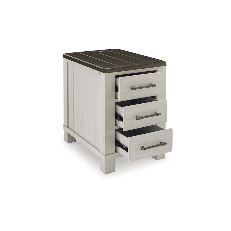 Signature Design by Ashley Darborn Tavolino d'appoggio grigio/marrone - 17,75 L x 24 P x 24 A