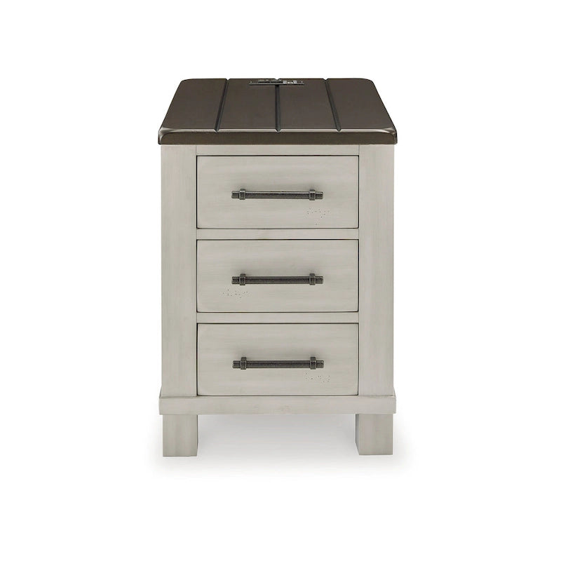 Signature Design by Ashley Darborn Tavolino d'appoggio grigio/marrone - 17,75 L x 24 P x 24 A