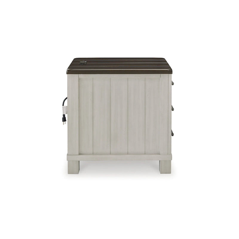 Signature Design by Ashley Darborn Tavolino d'appoggio grigio/marrone - 17,75 L x 24 P x 24 A