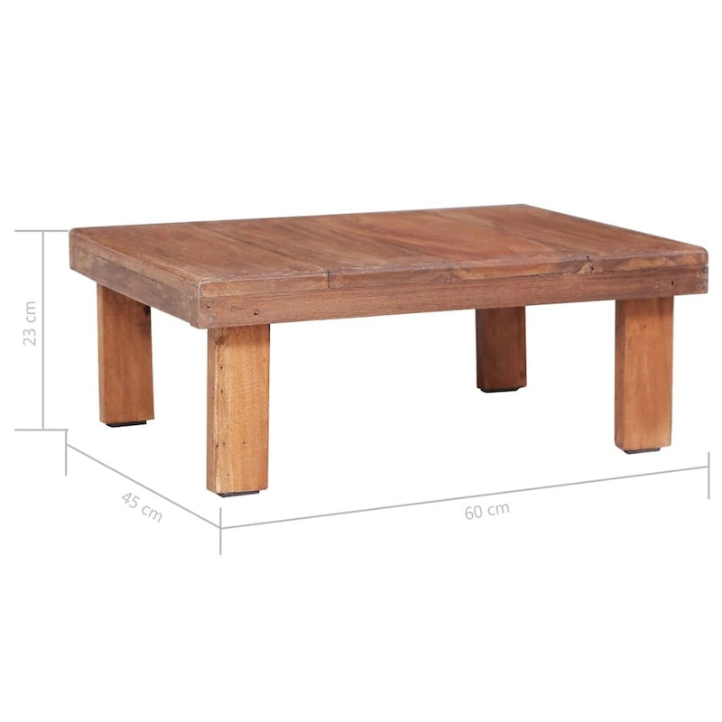 vidaXL Table basse en bois massif recyclé