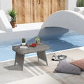 Tavolino Pieghevole in Rattan e Vimini per Patio Costway - 24 x 16 x 16 (L x P x A)