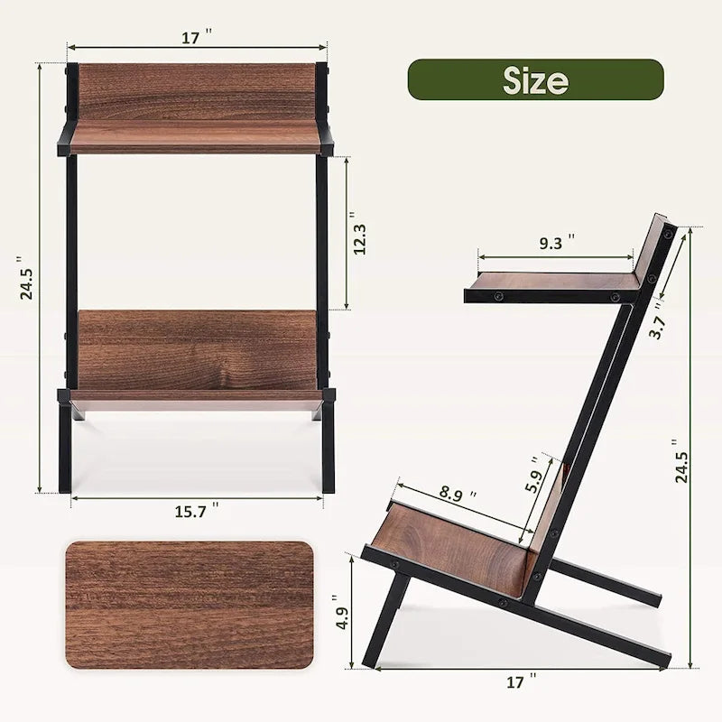 Table d'appoint Ivinta avec rangement, table de chevet moderne et simple