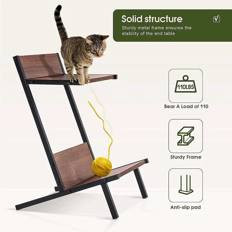 Table d'appoint Ivinta avec rangement, table de chevet moderne et simple