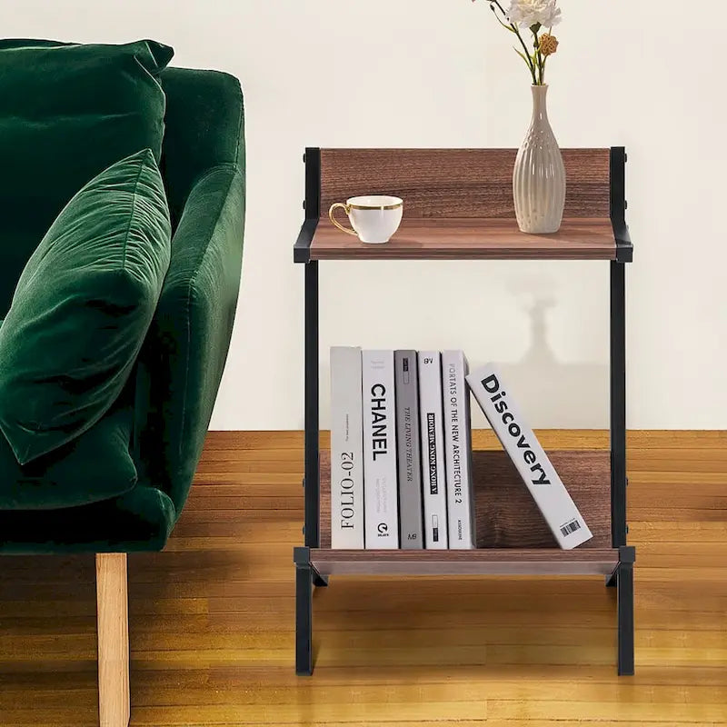 Table d'appoint Ivinta avec rangement, table de chevet moderne et simple