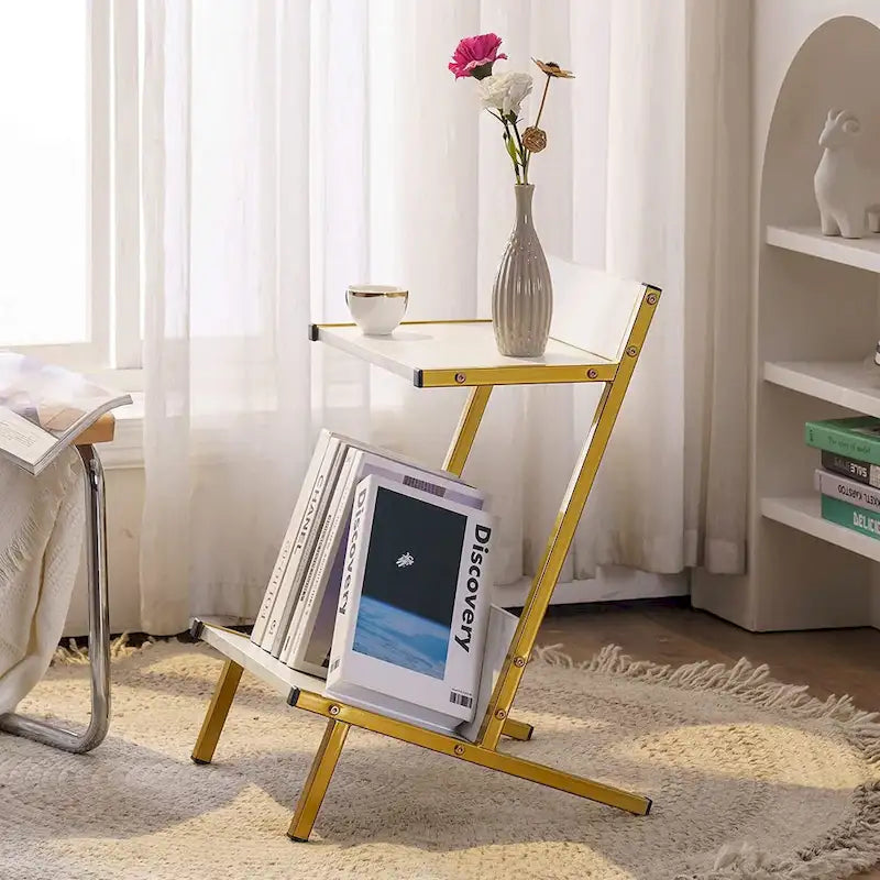 Table d'appoint Ivinta avec rangement, table de chevet moderne et simple