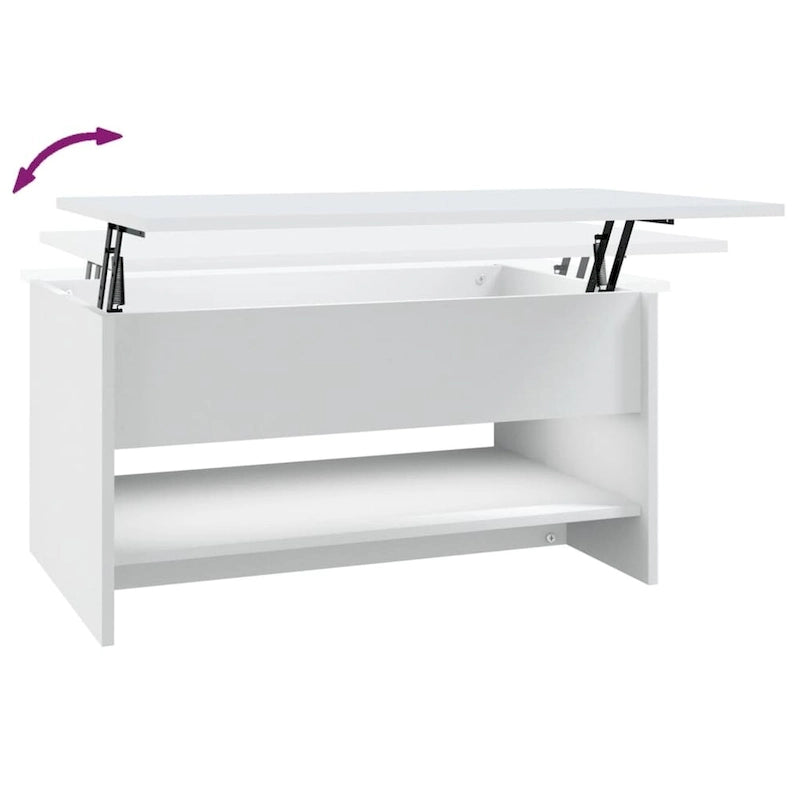 vidaXL Tavolino da Caffè con Ripiano Sollevabile Tavolino da Divano in Legno Ingegnerizzato - 80 x 50 x 42.5
