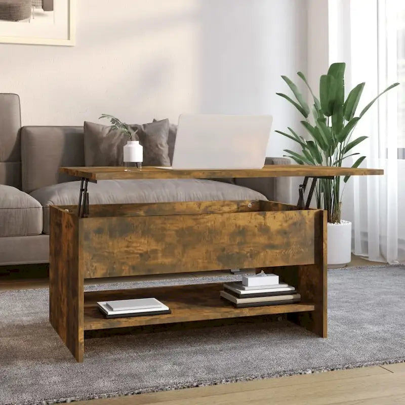 vidaXL Tavolino da Caffè con Ripiano Sollevabile Tavolino da Divano in Legno Ingegnerizzato - 80 x 50 x 42.5