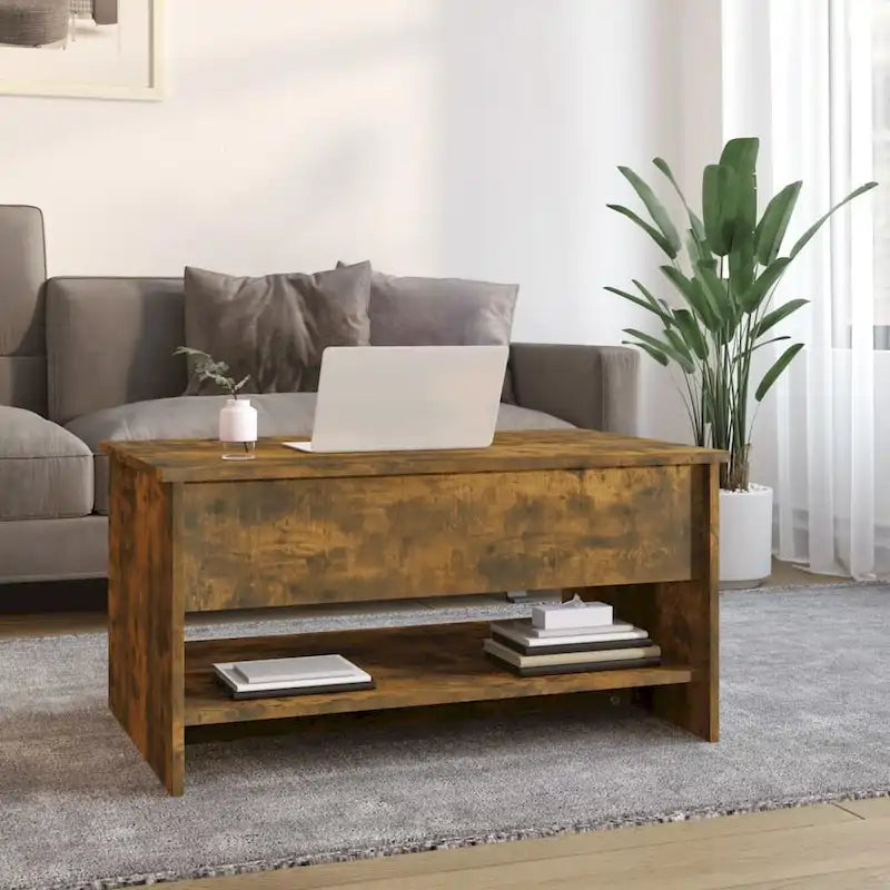 vidaXL Tavolino da Caffè con Ripiano Sollevabile Tavolino da Divano in Legno Ingegnerizzato - 80 x 50 x 42.5