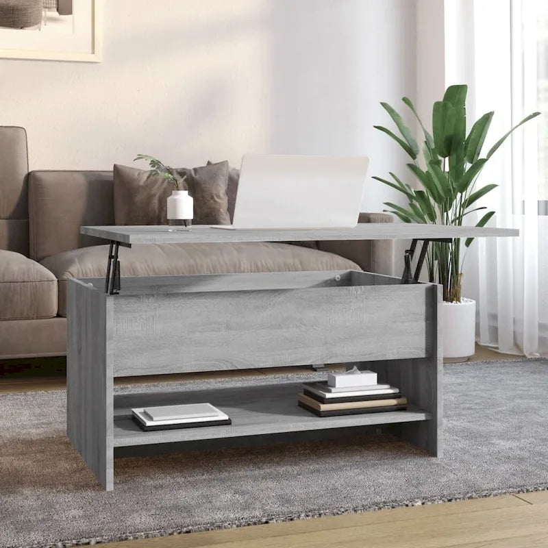 vidaXL Tavolino da Caffè con Ripiano Sollevabile Tavolino da Divano in Legno Ingegnerizzato - 80 x 50 x 42.5