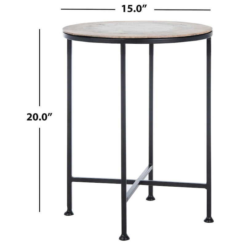 Table d'appoint Giouli SAFAVIEH - 15 x 15 x 20 - 15L x 15P x 20H