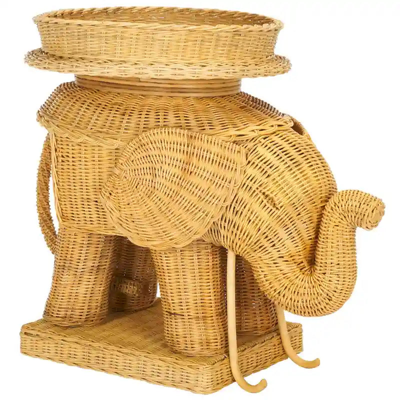 SAFAVIEH Tavolino d'Appoggio Contenitore Bilek Naturale - 25 x 17.5 x 21.5 - 25Lx18Px22A