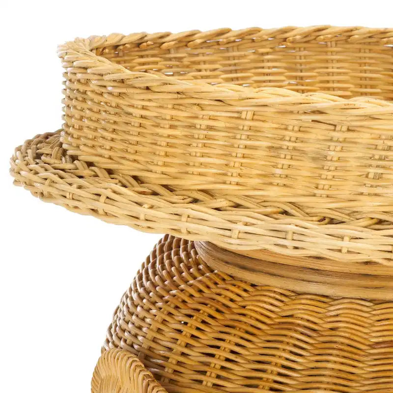 SAFAVIEH Tavolino d'Appoggio Contenitore Bilek Naturale - 25 x 17.5 x 21.5 - 25Lx18Px22A