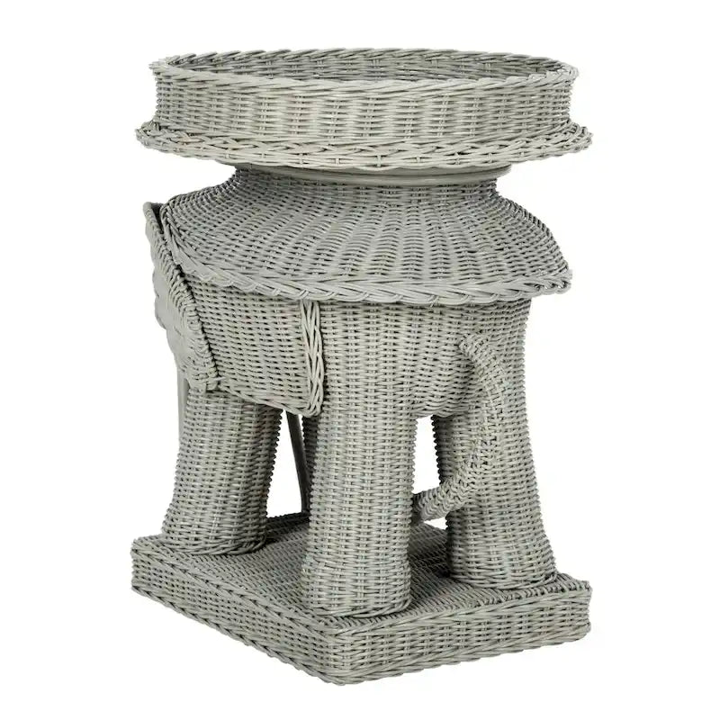 SAFAVIEH Tavolino d'Appoggio Contenitore Bilek Naturale - 25 x 17.5 x 21.5 - 25Lx18Px22A