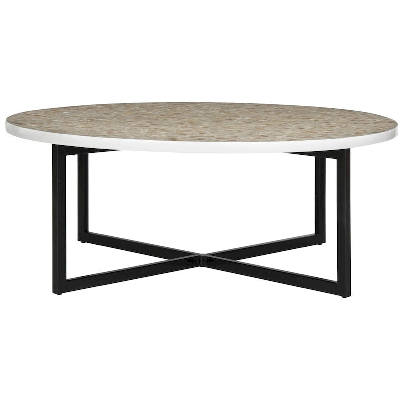 SAFAVIEH Marharita Tavolino da caffè crema - 39,8 x 39,8 x 15,4 - 40Wx40Dx15H