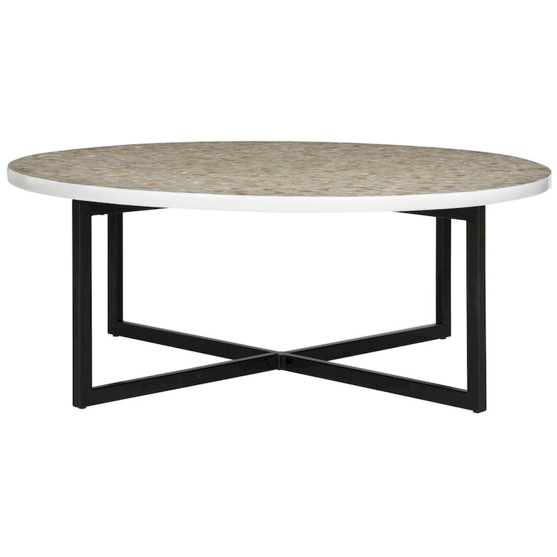 SAFAVIEH Marharita Tavolino da caffè crema - 39,8 x 39,8 x 15,4 - 40Wx40Dx15H