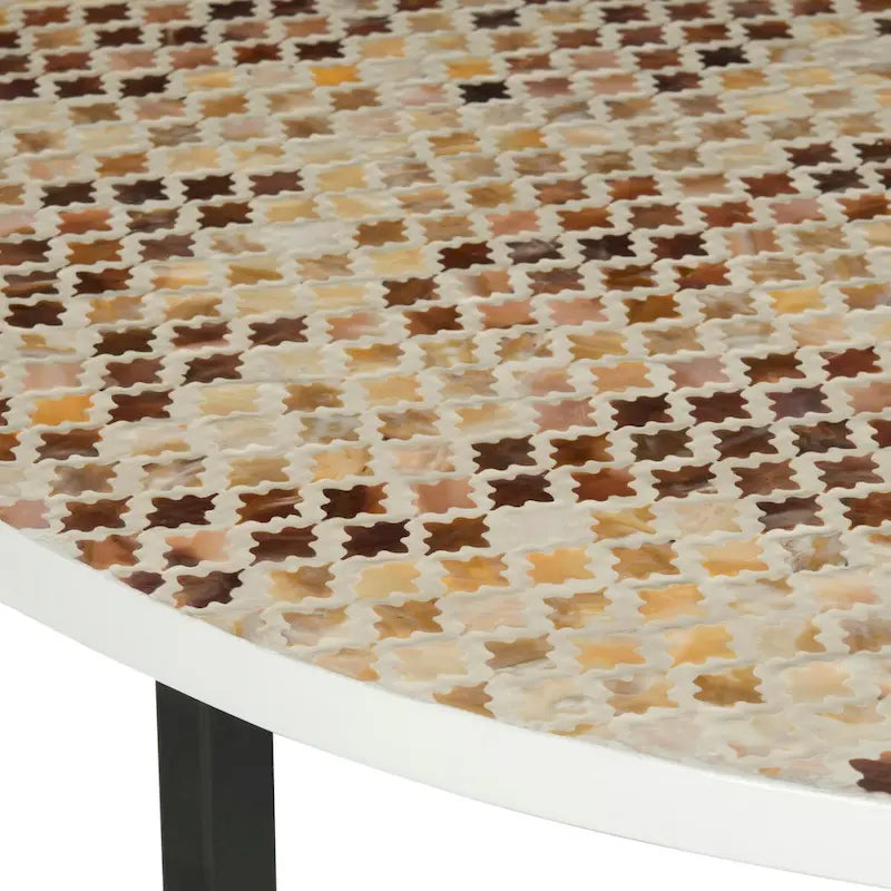 SAFAVIEH Marharita Tavolino da caffè crema - 39,8 x 39,8 x 15,4 - 40Wx40Dx15H
