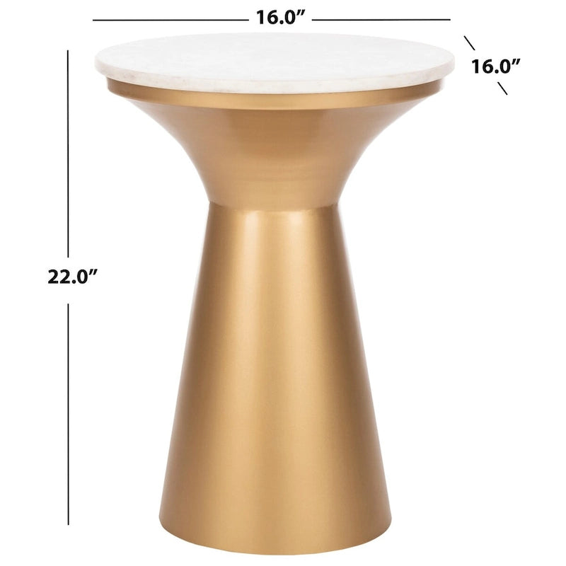 Tavolino/tavolo da appoggio a piedistallo SAFAVIEH Nevada - 16 x 16 x 22 - 16Lx16Px22A
