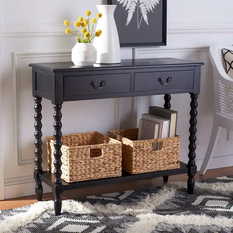 SAFAVIEH Henretta Tavolo Consolle a 2 Cassetti - 35,5 L x 13 P x 29,5 H - 35,5 L x 13 P x 29,5 H - 36Lx13Px30H