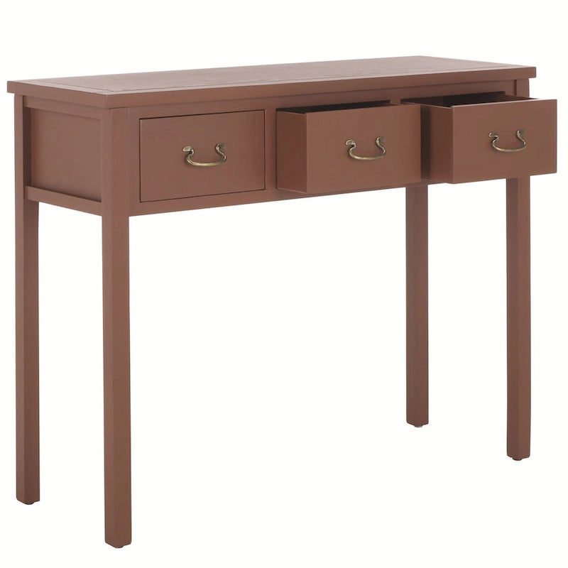 SAFAVIEH Marleine Console vieillie grise - 39,4 x 14,2 x 31,7 - 39Lx14Px32H