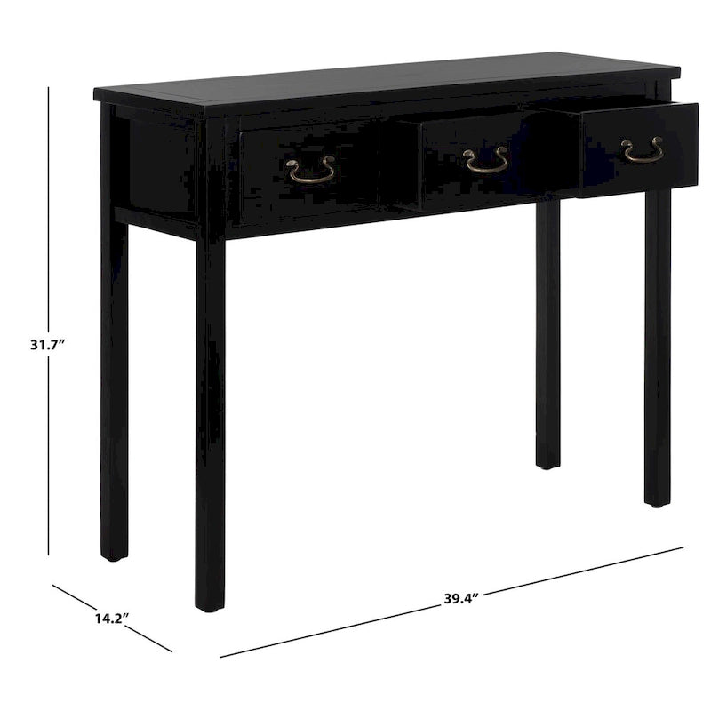 SAFAVIEH Marleine Console vieillie grise - 39,4 x 14,2 x 31,7 - 39Lx14Px32H