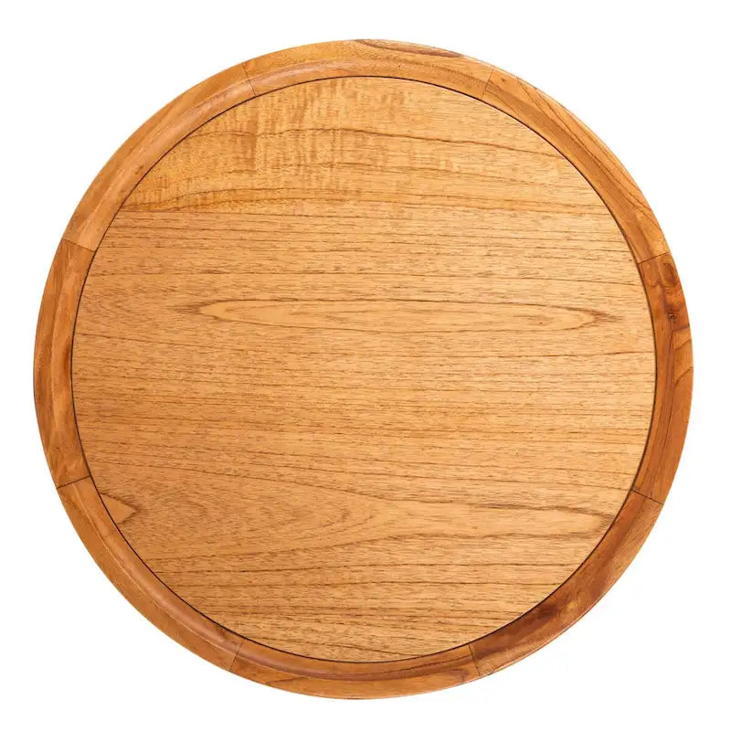 Table basse piédestal ronde Lovey SAFAVIEH - Naturel. - 28Lx28Px16H