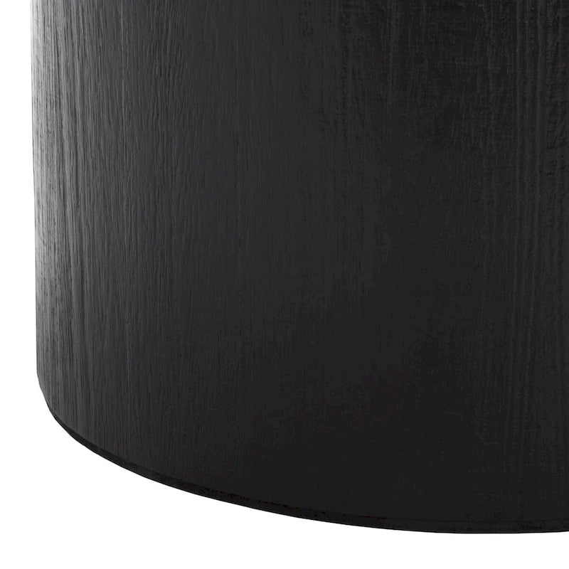 Table basse piédestal ronde Lovey SAFAVIEH - Naturel. - 28Lx28Px16H