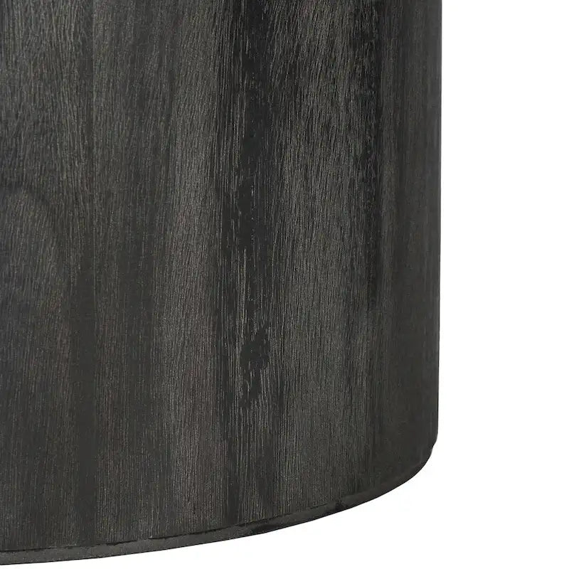 Table basse piédestal ronde Lovey SAFAVIEH - Naturel. - 28Lx28Px16H