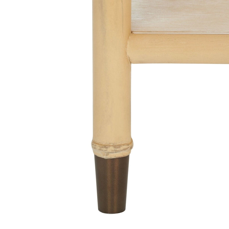 Table d'appoint 2 tiroirs 1 étagère Dessa SAFAVIEH. - 21 L x 18 P x 27 H - 21Lx18Px27H