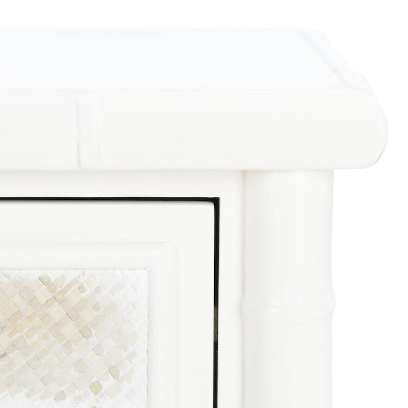 Table d'appoint 2 tiroirs 1 étagère Dessa SAFAVIEH. - 21 L x 18 P x 27 H - 21Lx18Px27H