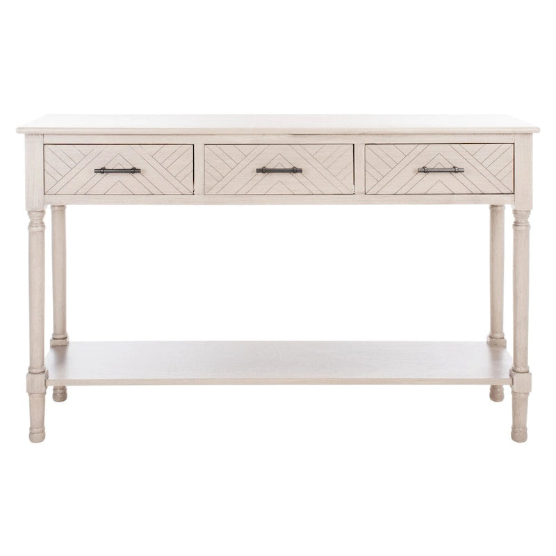 SAFAVIEH Jeanie Tavolino consolle a 3 cassetti con ripiano inferiore - 47,3 L x 13 P x 29,5 A - 47Lx13Px30A