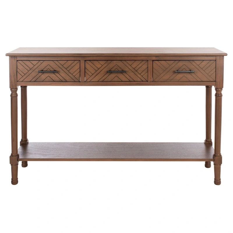 SAFAVIEH Jeanie Tavolino consolle a 3 cassetti con ripiano inferiore - 47,3 L x 13 P x 29,5 A - 47Lx13Px30A