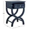 SAFAVIEH Liller Table de chevet à 1 tiroir (entièrement assemblée) - 18 L x 15 P x 27 H - 18Lx15Px27H