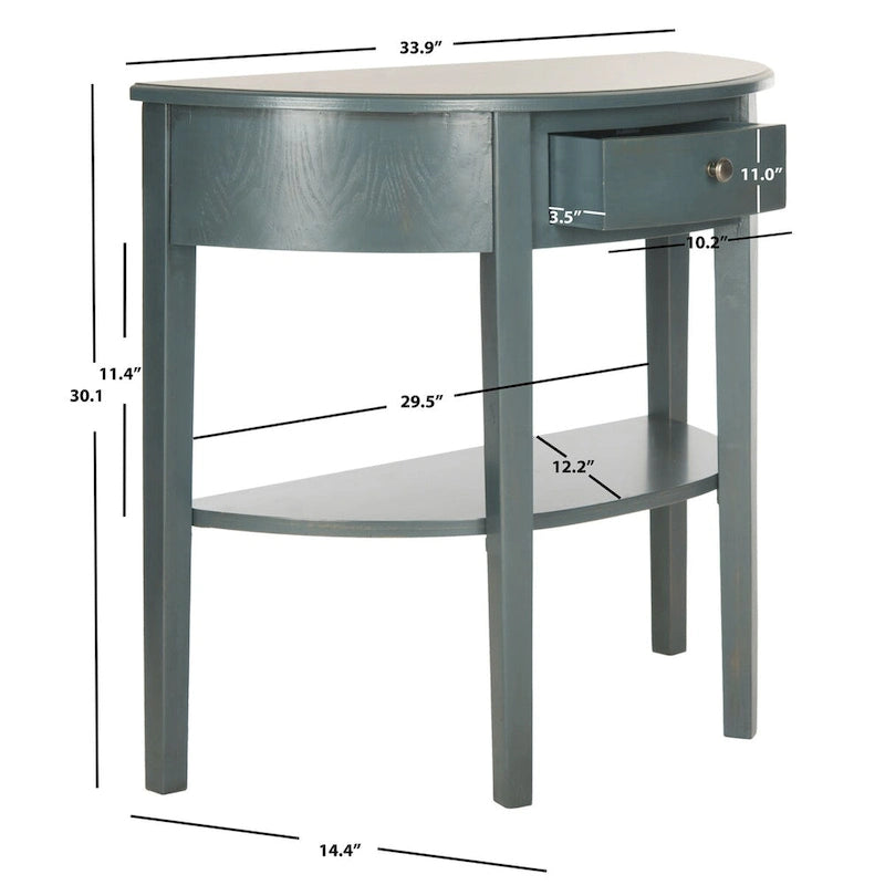 SAFAVIEH Sabina Table Console Bouleau Blanc Cassé - 33.9 x 14.4 x 30.1 - 34Lx14Px30H