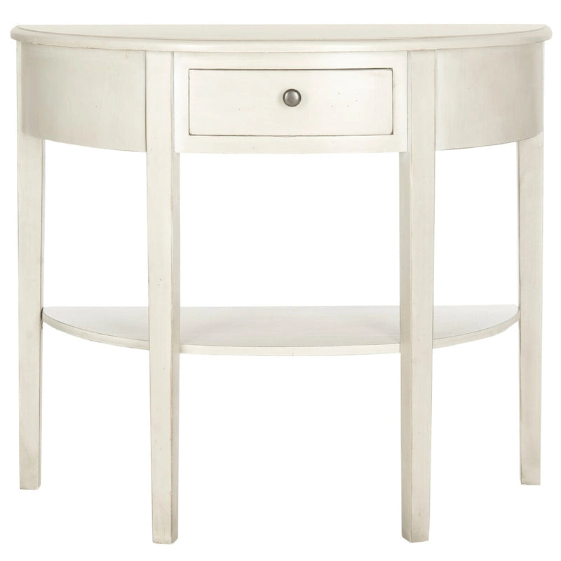 SAFAVIEH Sabina Table Console Bouleau Blanc Cassé - 33.9 x 14.4 x 30.1 - 34Lx14Px30H
