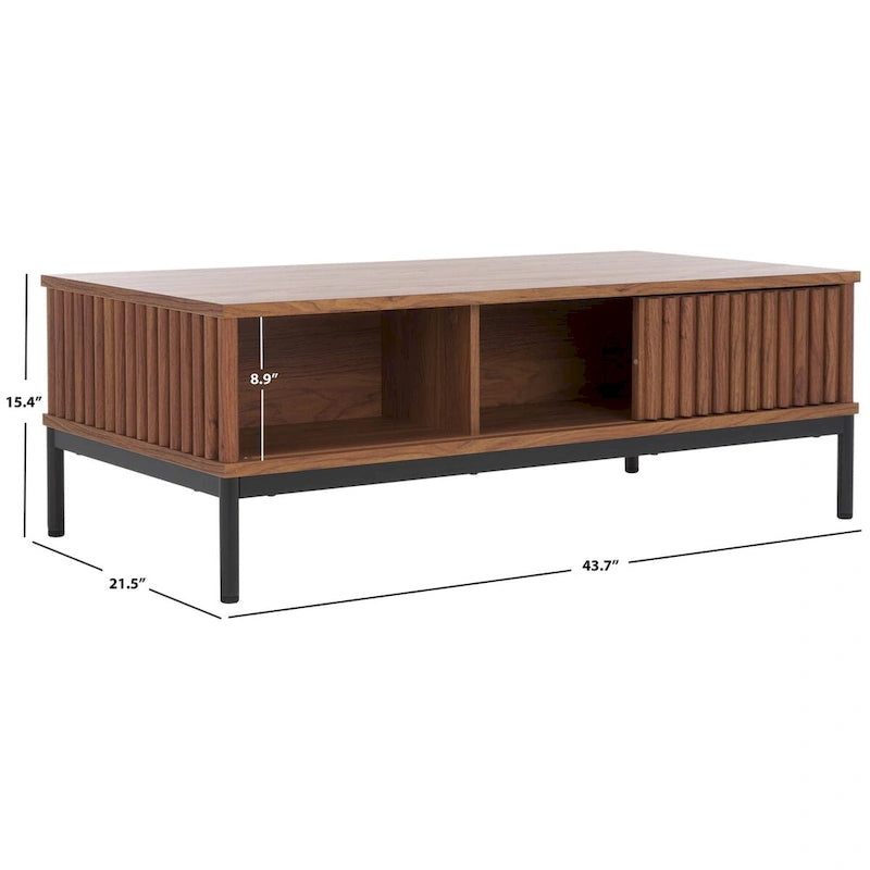 Tavolino contenitore a 2 ante Tamayo di SAFAVIEH - 43,7'' L x 21,5'' P x 15,4'' H - 44Lx21Px15H