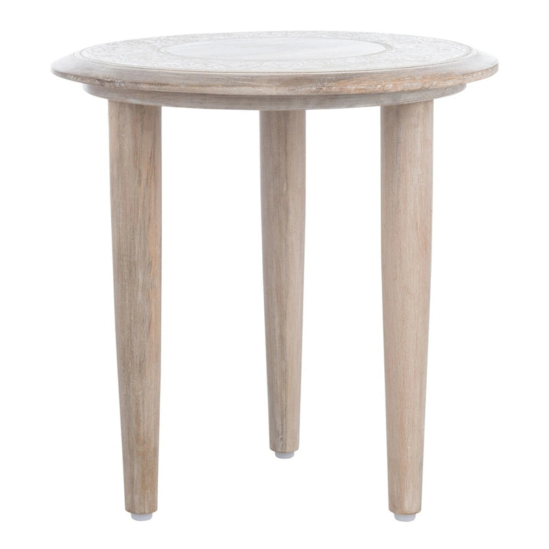 Table d'appoint sculptée Adolfa SAFAVIEH - 17 x 17 x 18 - 17L x 17P x 18H