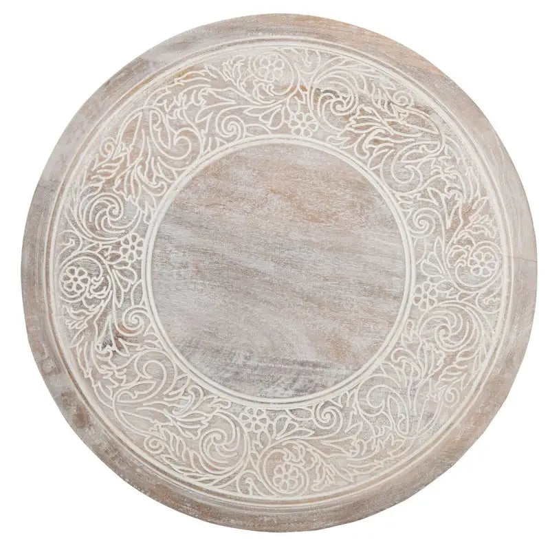 Table d'appoint sculptée Adolfa SAFAVIEH - 17 x 17 x 18 - 17L x 17P x 18H