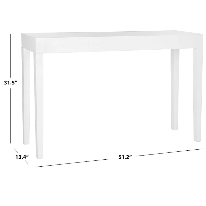 Console SAFAVIEH Bonny Laccata Bianca - 51,2 L x 13,4 P x 31,5 A - 51Lx13Px32A
