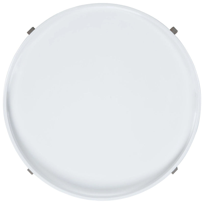 SAFAVIEH Sharron Tavolino/Comodino Laccato Bianco/Grigio - 0 - 32 x 32 x 18 - 32L x 32P x 18A