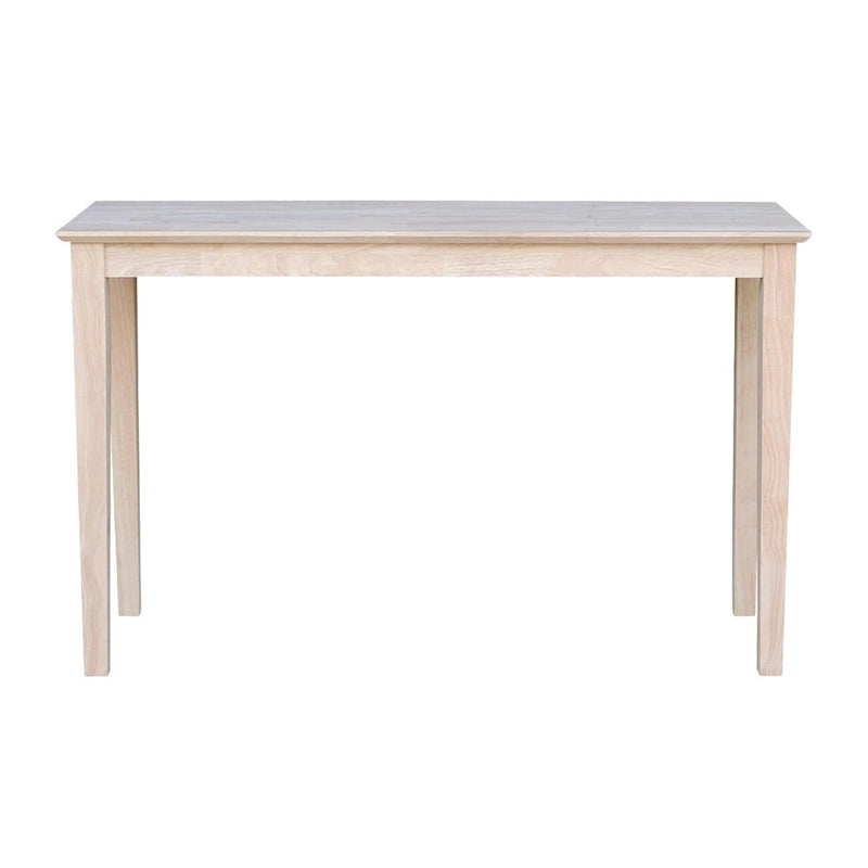 Tavolino Consolle Shaker in Parawood Massello Grezzo